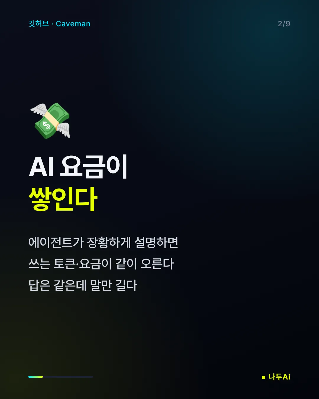 AI 요금이 쌓인다